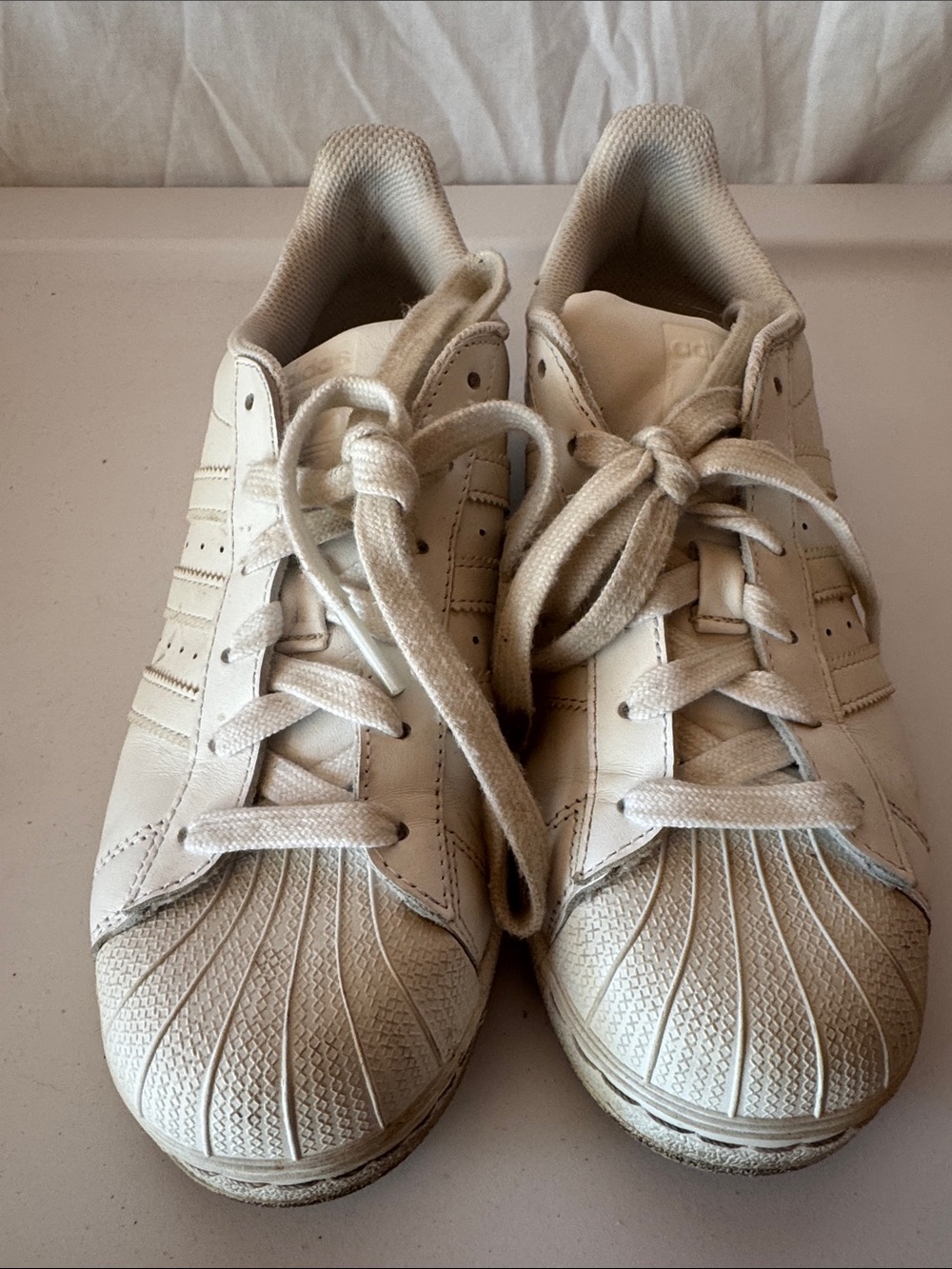 White Shell Toe Sneakers
